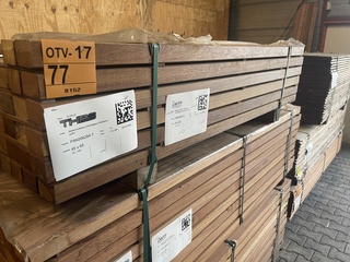Ca. 75x Angelim Pedra regels , 45x68mm, lengte 150cm